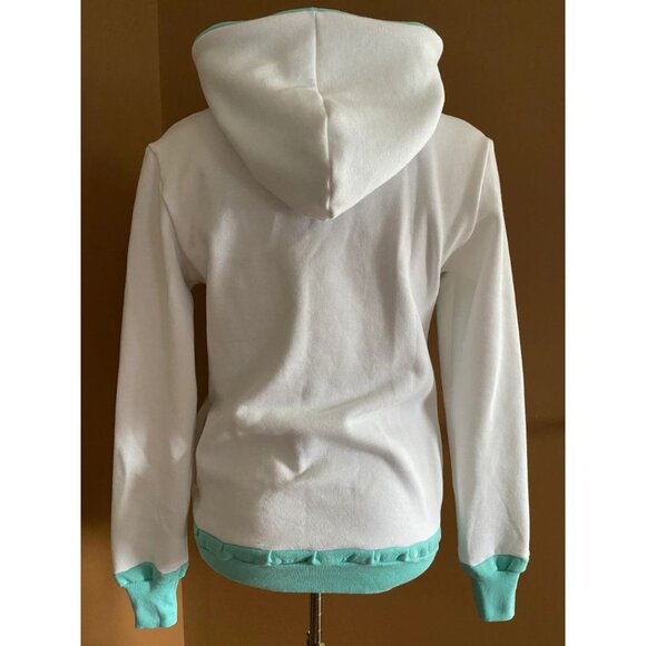 Cotton Candy Cloud Hoodie Upcycled Sweatshirt One-Of-A-Kind MungoCrafts - Picture 5 of 5